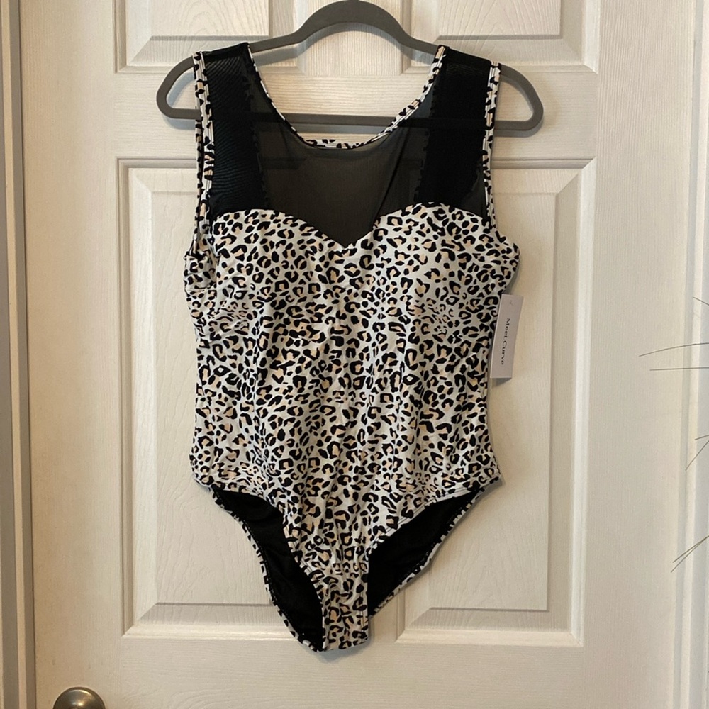 NWT Meet Curve animal print one piece size XL